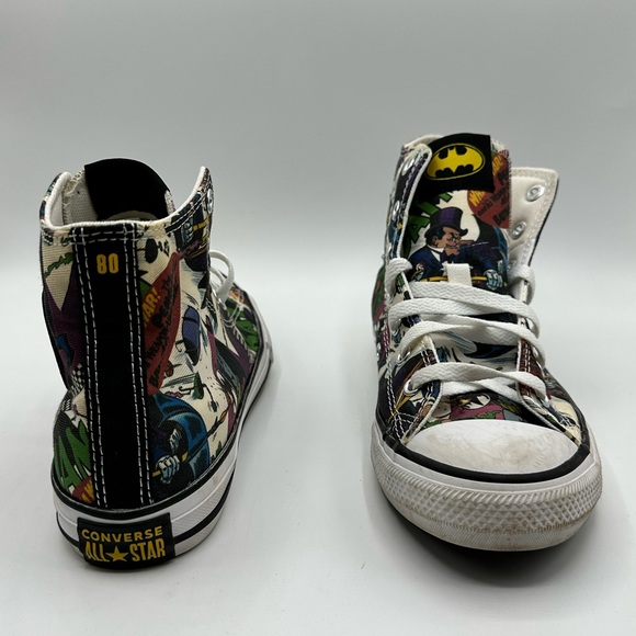 Batman x DC Comics Converse Chuck Taylor Sneakers Youth Size 3 - Picture 3 of 11